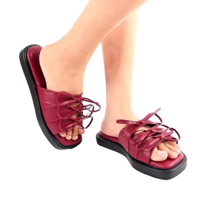 Sandal Wedges Wanita Slop Pita Series Outfit Lebaran Kekinian Premium Model Rumi Korea Terbaru Empuk dan Ringan Karet - Shoes, Sendal 2