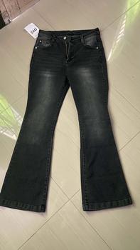 Product Review of ORE - CZ 930 Size 27-34 - Highwaist Strecht Cutbray Jeans Vintage Black Washed Slim-fitting Celana Kaki from R**🫧 1