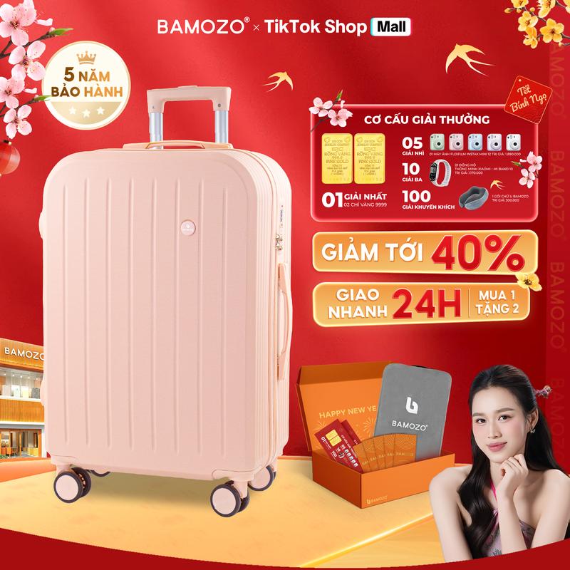   AFF  Vali Du Lịch Bamozo 8812 Màu Pastel Thời Trang Size 20 24 Xách Tay Ký Gửi PC + ABS Chống Va Đập Khóa Mã Số Bảo Mật Tay Kéo Hợp Kim Nhôm Bánh Xe 360 Độ Bảo Hành 5 Năm - Lỗi 1 Đổi 1 Trong 30 Ngày _8812 