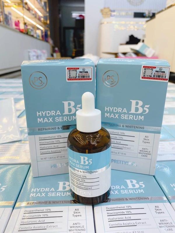 Serum Phục Hồi Dưỡng Trắng B5 Prettyskin Hydra B5 Ngăn Lão Hóa, Se Khít Lỗ Chân Lông, Làm Dịu Da Cấp Ẩm 50ml 1