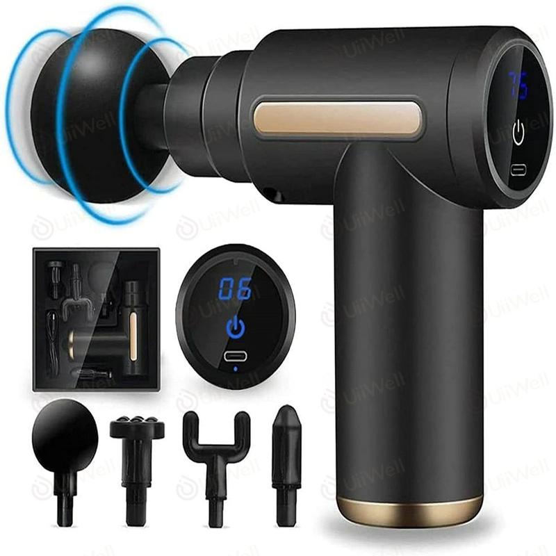 Alat pijat Elektrik/massage gun/alat pijat/electric/Alat Terapi otot Alat Relaksasi otot Fasia Muscle Massager Gun Pijat Serbaguna Pengecil 2