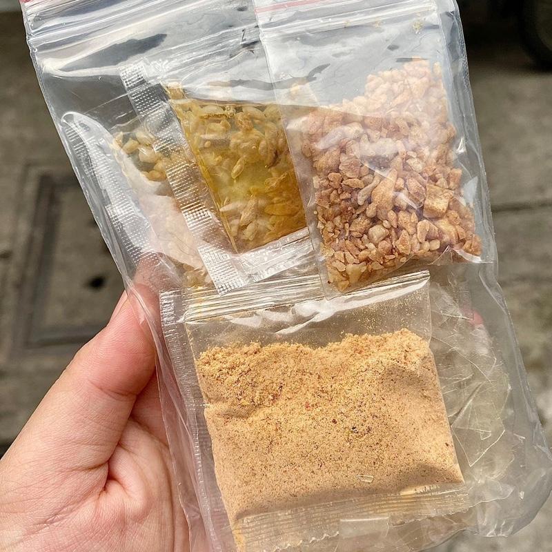 100gr Bánh tráng dẻo sợi phơi sương muối nhuyễn tỏi phi dầu tỏi