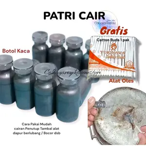 [ PATRI CAIR ]Cairan Tambal Panci | Cairan Penutup Bocor Panci set oles | Tambal Panci