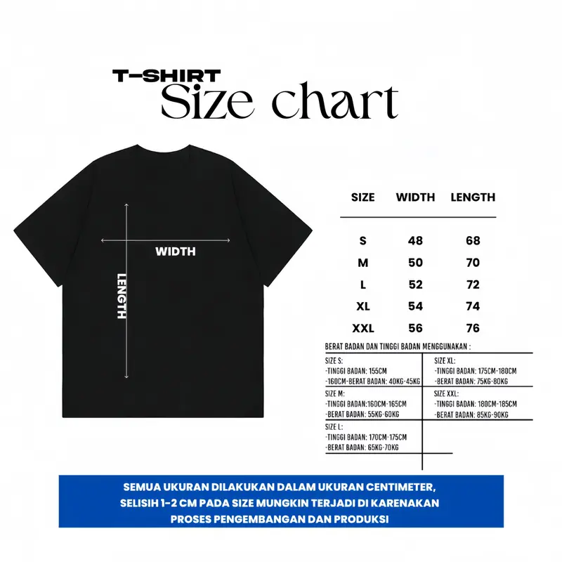 Boxy Fit DEEP Black Kaos Oversized Pria dan Wanita Cotton 20s Bulat Kain Motif Pendek Unisex Standar Tangan Kerah 100% kapas murni Baju Combed Cowok High Panjang Distro Sablon Tshirt Keren Atasan 5