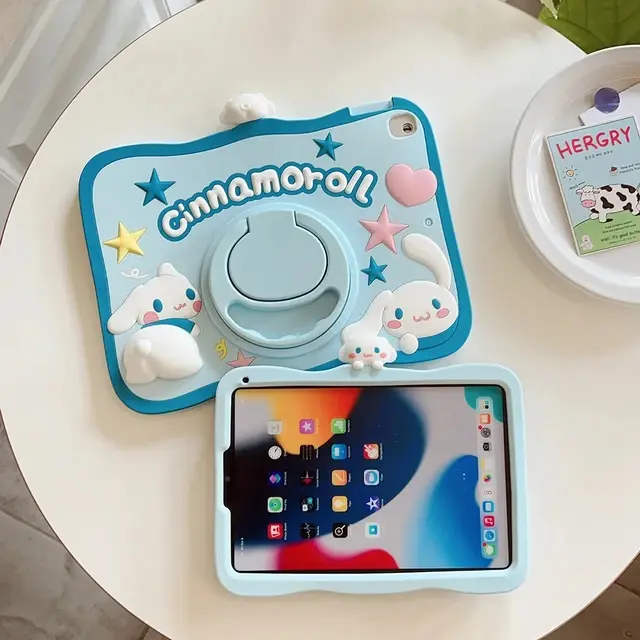 ST- Cinnamoroll Ring Squishy Casing Case Anak iPad 5 6 9.7 | iPad 7 8 9 10.2 | iPad Mini 1 2 3 7.9 |  iPad Mini 4 5 7.9