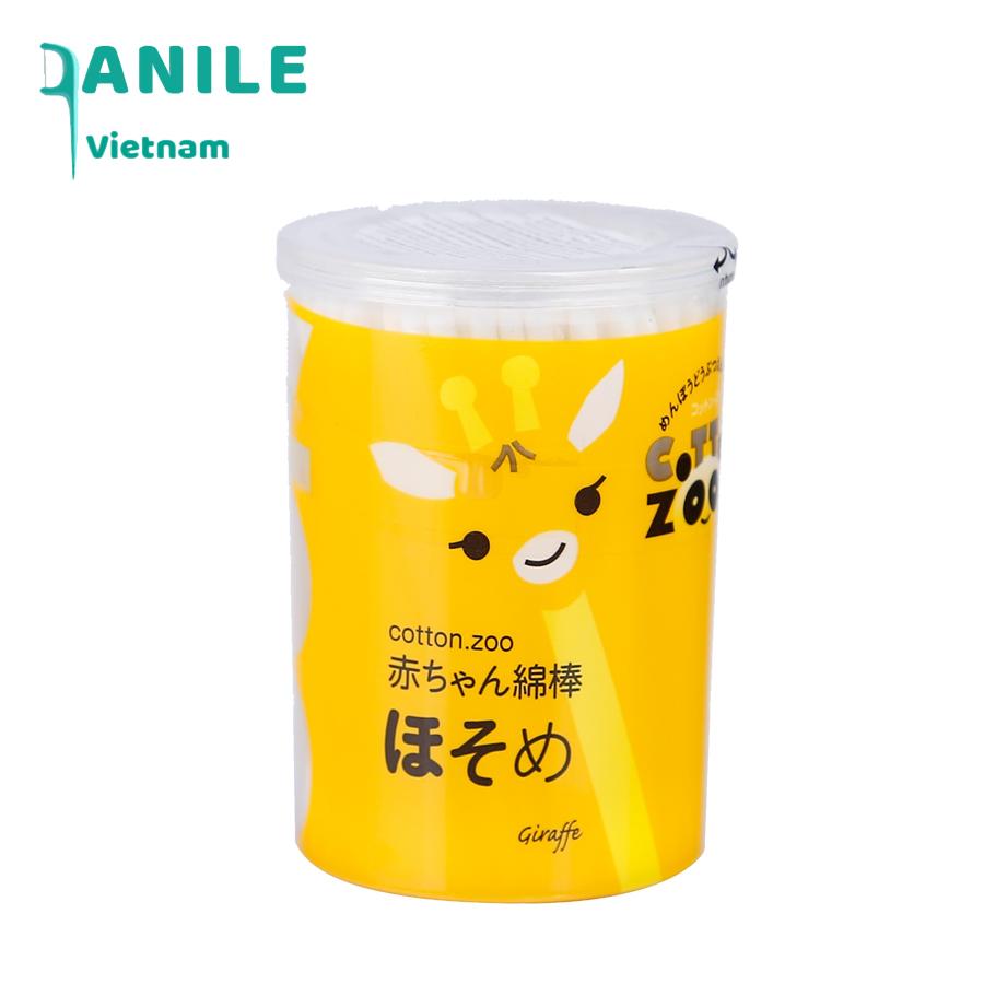 Tăm bông Cotton Zoo hươu 2 đầu hình giọt nước - 200 que (8118)