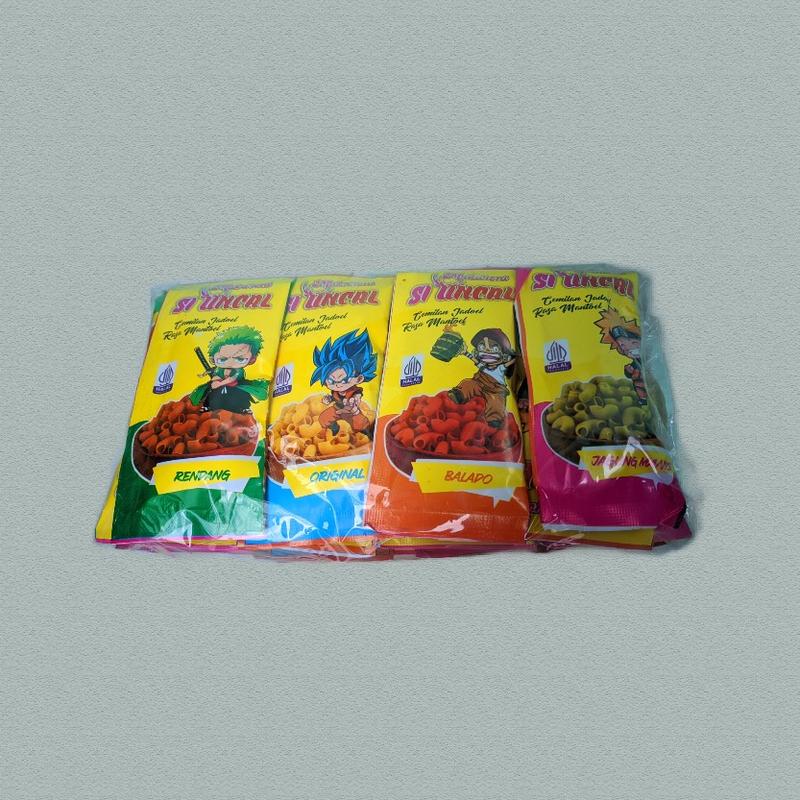 Product Introduction of Makaroni karakter seribuan  kemasan 1 pack (isi 20 pcs) mix 4 rasa 2