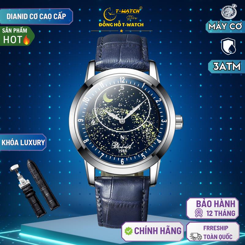 Giá Mở Bán Đồng hồ cơ DIZINID Bầu Trời Sao Đêm Chuyển Động Cao Cấp Automatic Thép Chống Rỉ Chống Nước Tốt Đeo Tay Watch Nam