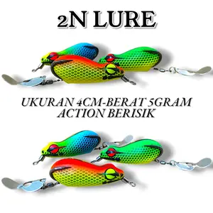 SOFT FROG BERISIK. SOFT FROG RASA JAWS. SOFTFROG SUARA JAWS 2N LURE UKURAN 4CM