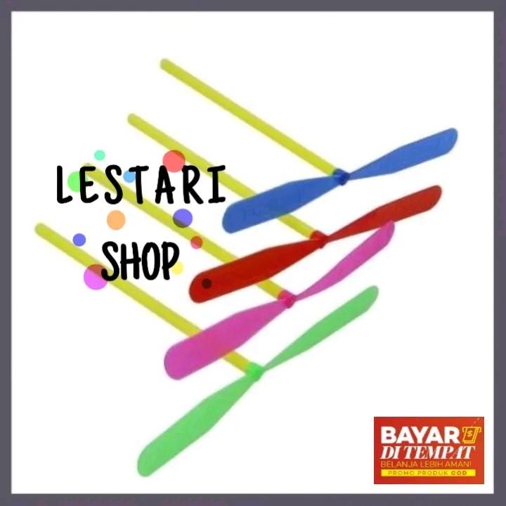 1 PAK ISI 10 MAINAN BALING BALING TERBANG WARNA WARNI 2
