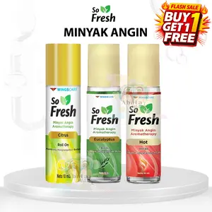 (Isi 2 Pcs) So Fresh Minyak Angin 10ml - Eucalyptus / Hot Aromaterapy