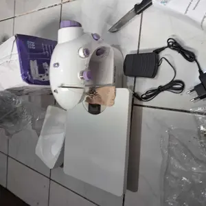 【ALL FLYING】 Mesin jahit Mini Electric 202 Mesin Jahit Kit Mesin Jahit Portable 2 Kecepatan Dengan Kaki Mini portable electric sewing machine for household use