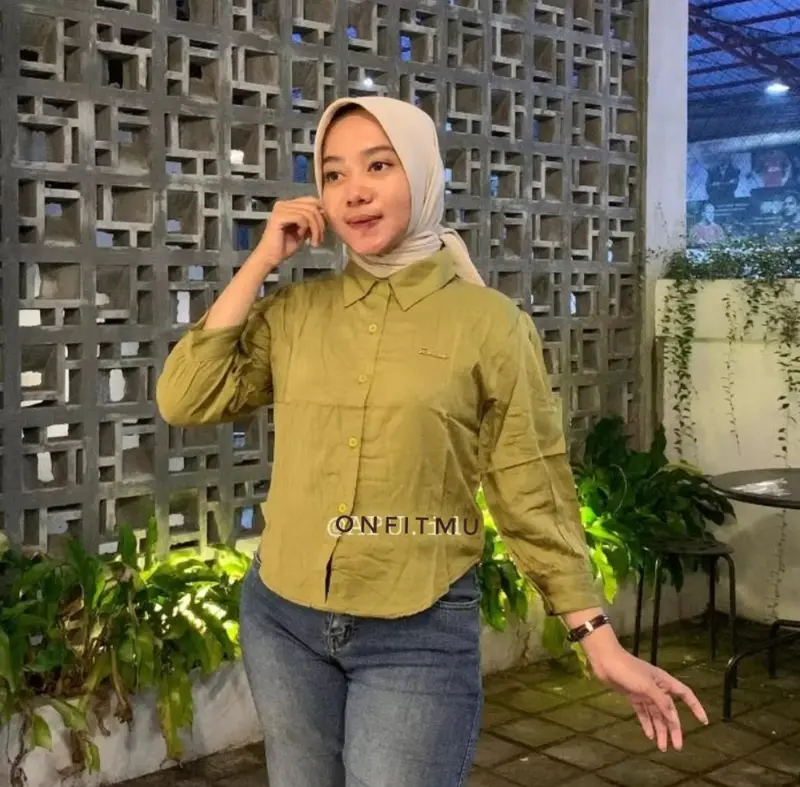 KEMEJA CROP RAYON TWIL PREMIUM 3