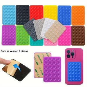 2-pack de soportes de pulpo de silicona con ventosas | Diseño antideslizante y autoadhesivo | Soporte portátil multifuncional para teléfono | Perfecto para videos y selfies