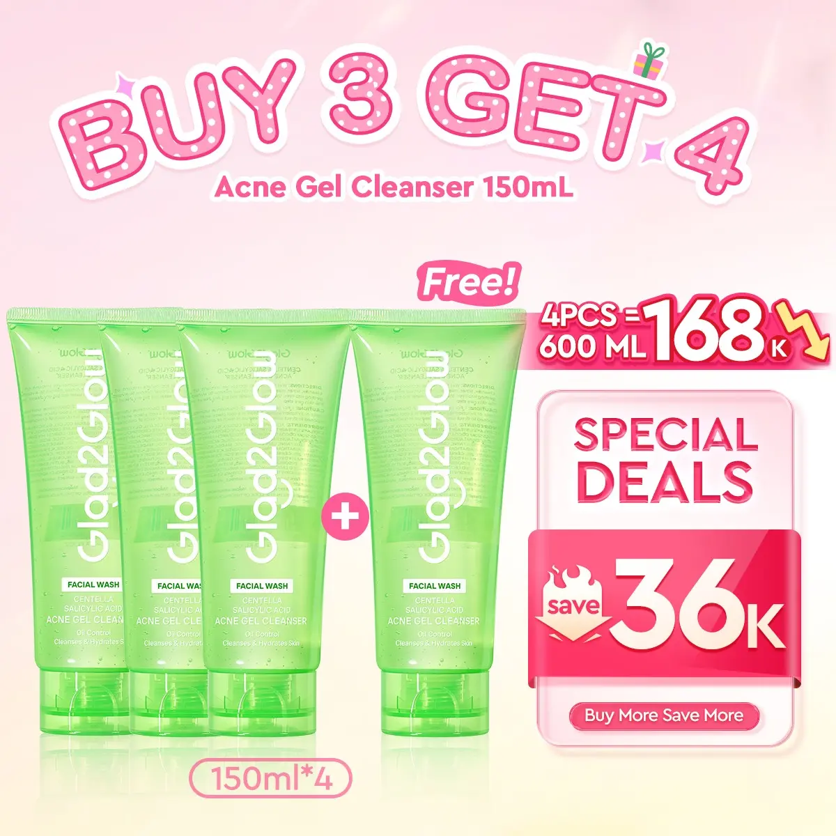 [Diskon] 150ml+150ml+150ml+150ml