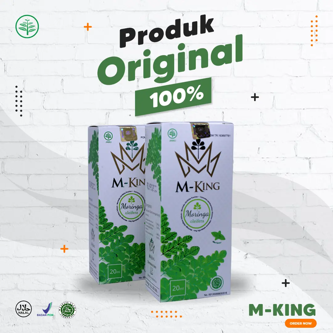 M-King / MORINGA KING Rajanya Jamu Tetes Herbal - Solusi untuk Tekanan Darah Tinggi, Kolesterol, dan Berbagai Jenis Penyakit