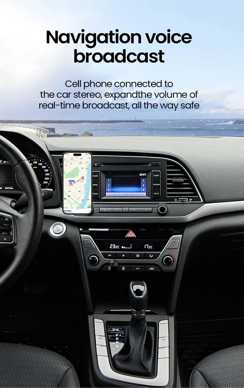 Product Introduction of Bộ Chuyển Đổi AUX trên ô tô Bluetooth không dây, Bộ Thu Âm Thanh BT5.4, Máy phát FM trên ô tô, Bộ Chuyển Đổi âm thanh âm Nhạc 19