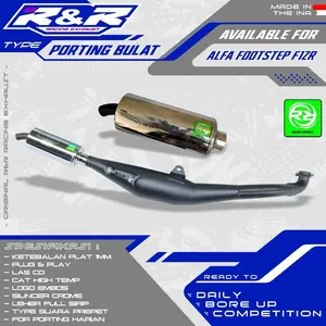 KNALPOT R&R EXHAUST ALFA PUSTEP FIZR SUARA PREPET SPEK PORTING/HARIAN
