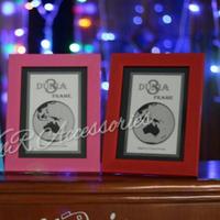 Gambar FRAME FOTO / FIGURA / PIGURA / BINGKAI 5R WARNA WARNI MINIMALIS - 5R Classic Merah  dari KnRAcc Kota Bandung 4 Tokopedia