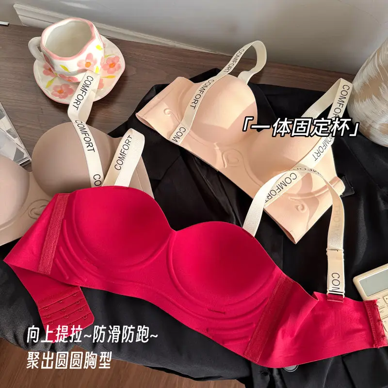Áo Ngực Liền Mạch, Chất Lượng Cao, Đồ Lót Nữ, Không Dây, Đồ Lót, Nửa Cúp, Áo Ngực Nâng Ngực 7