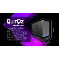 Gambar CASING CUBE GAMING QUITOZ - Mid Tower mATX Case Tempered Glass - White dari Techno Computer Bali Kota Denpasar 3 Tokopedia