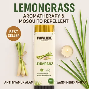 PawLuxe Dupa Pengusir Nyamuk Premium Aroma Lemongrass - Dupa Aromaterapi & Pengharum Ruangan - Wangi Menenangkan & Alami - Best Seller