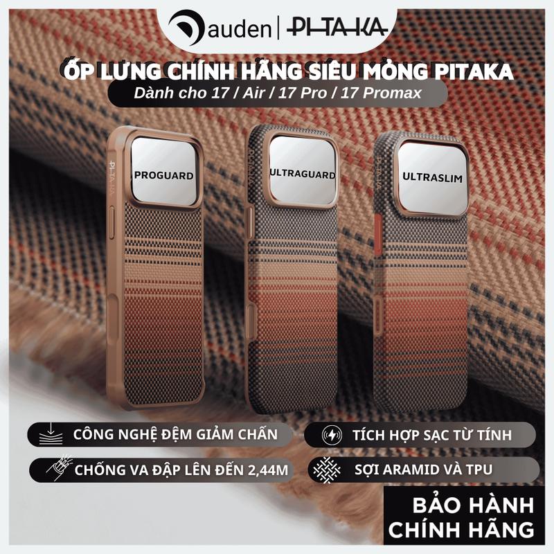COD Ốp lưng PITAKA sạc không dây, sợi Aramid bảo vệ 2,44m mỏng nhẹ