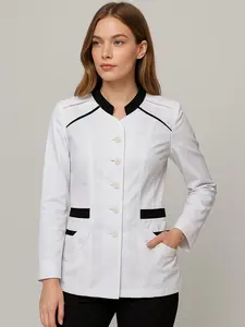 SeragamSeragam - Baju Blazer PDH Kemeja Kerja wanita Putih Kombinasi Hitam Lengan Panjang PDH Pangkat Seragam PNS / ASN / Warna putih bersih kominasi Hitam Bahan Semi Wool Katun Size S M L XL XXL 3L