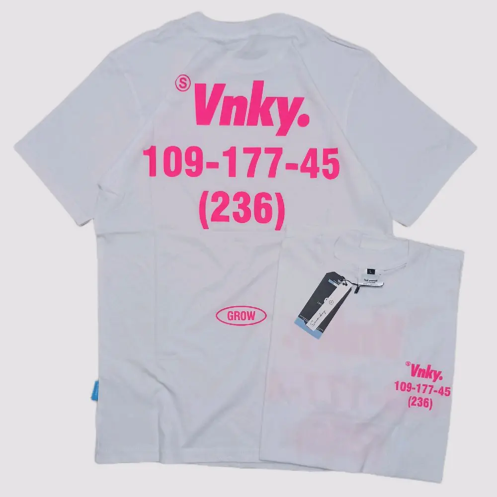 Kaos Distro Original / Tshirt Distro / Baju Distro SEVENKEY Kaos White Pink Pria Wanita