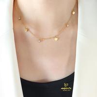 Gambar K250 Kalung Titanium Wanita Rantai Nori Kombinasi Love & Permata Korean Style Emas Perhiasan dari mahkota Mall Jewelry Kota Administrasi Jakarta Barat 3 Tokopedia