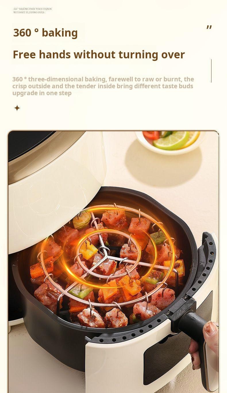Product Introduction of Nướng Nướng, Giá Xiên Treo Tròn, 24 Que, Thích Hợp Cho Nồi Chiên Không Dầu Mới, Sử Dụng Tại Nhà Và Ngoài Trời, Đặc Biệt Cho Nhà Bếp Và Nhà Hàng 1