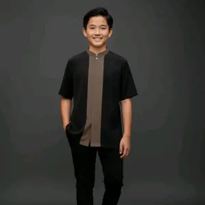 Medina Anak-Abaya Anak Terbaru Bahan Jetblack Pokka