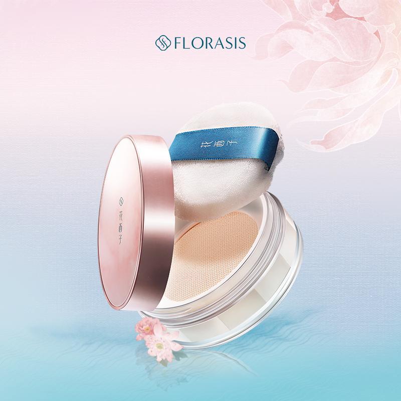 Hoa Tây Tử Phấn Phủ Dạng Bột Florasis Chiết Xuất Hoa Đào Kiểm Soát Dầu Florasis 8.5g