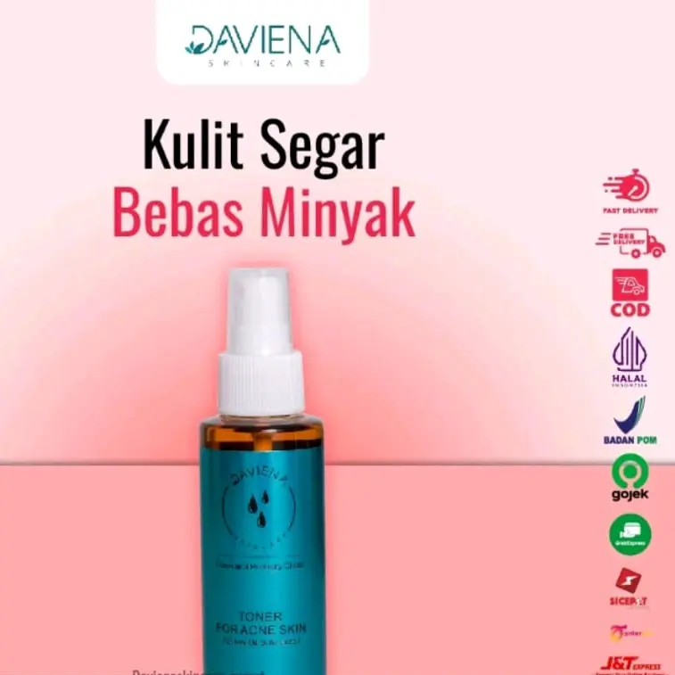 Daviena SKincare Acne Series Face Toner Perawatan Kulit Wajah Berjerawat  Treatment