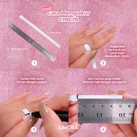 Gambar Kimora - Cincin Titanium Wanita Duo Poppy  Cnt225 - GOLD, SIZE 8 dari Kimora Jewelry Kota Denpasar 5 Tokopedia