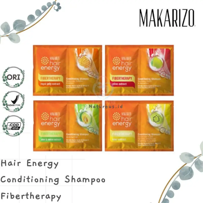 MAKARIZO Hair Energy Shampoo Sachet 10mL | Fibertherapy Shampo