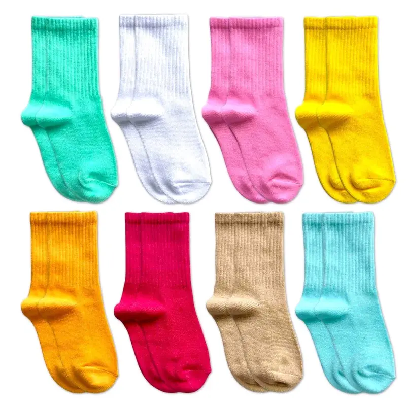 Kaos Kaki Anak Polos Oldschool, Bahan Lembut dan Elastis - Pilihan Motif - Ukuran 1-6 Tahun Anak-Anak 3