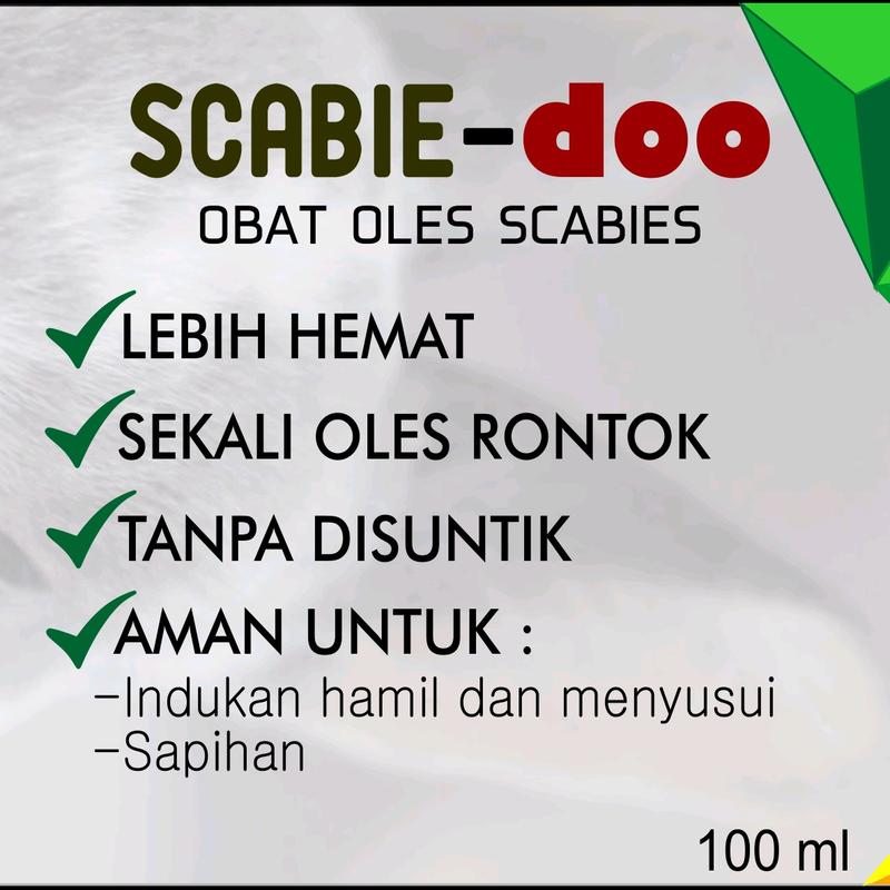 Obat scabies  kucing kelinci hewan oles 100ml 4