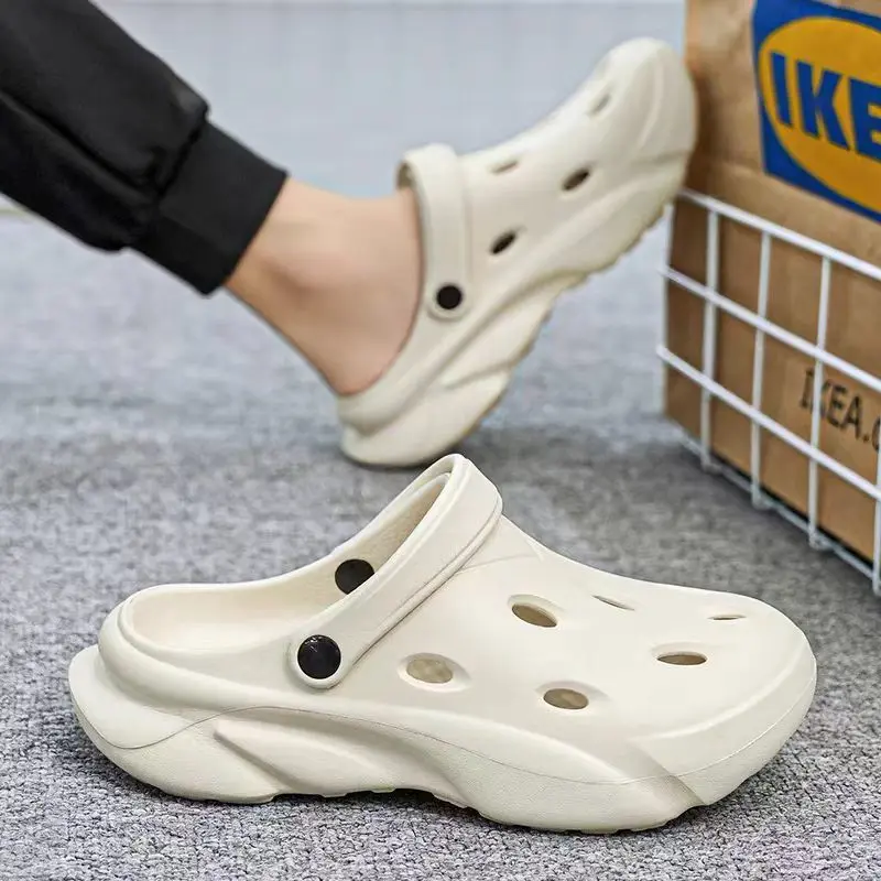 Simple Solid Color Clogs Unisex Casual Beach Sandals Lightweight Comfortable Breathable Cro Classic Clog Alternative