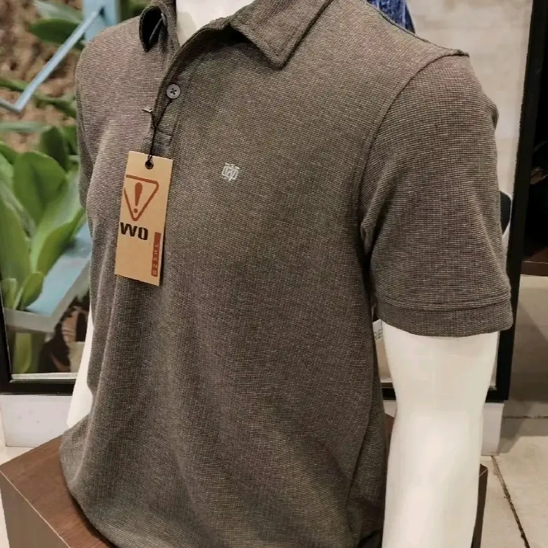 POLLO SHIRT LENGAN PENDEK SLIMFIT WARNA DARK GREY WATCHOUT JEANS 2