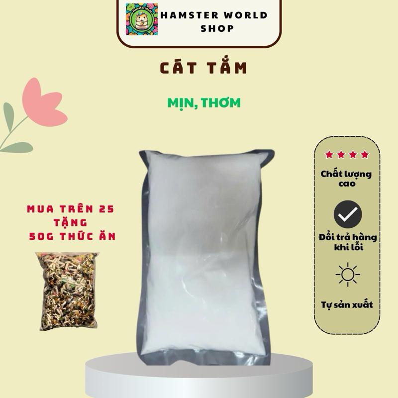 Cát Tắm Dành Cho Chuột Hamster Siêu Trắng Siêu Thơm Tự Nhiên Hút Ẩm Khử Mùi An Toàn Tiện Ích Mịn Thơm