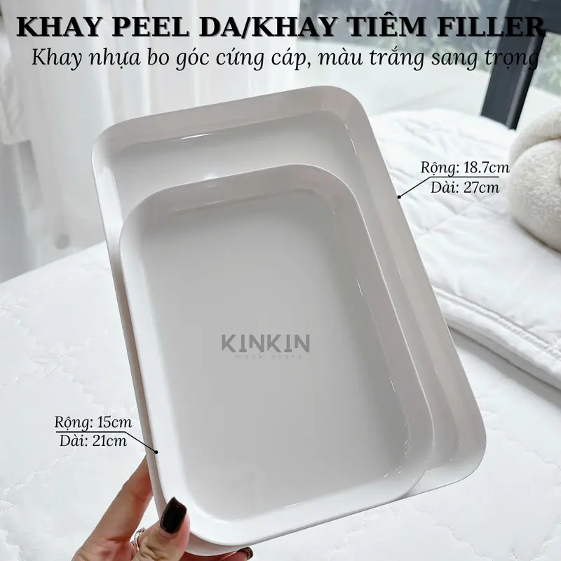 Khay peel da dùng làm khay spa, khay filler phong cách Hàn Quốc - chất liệu nhựa 4