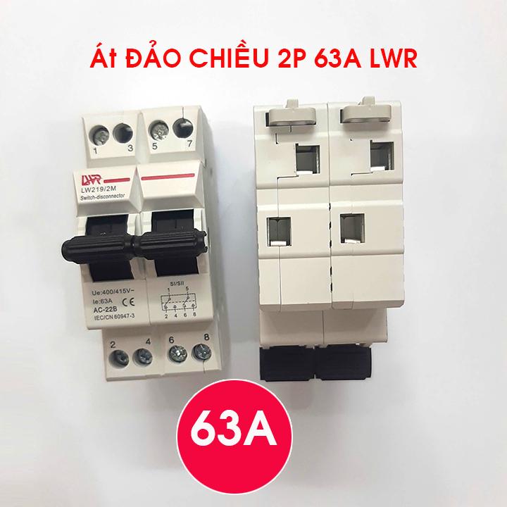 Át đảo chiều LWR 63A 2P 220V cầu dao đảo chiều dạng aptomat
