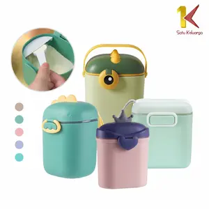 [COD] SK C4 Tempat Kotak Wadah Penyimpanan Susu Bubuk Bayi Portabel Anti Tumpah toples Dengan Tutup