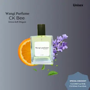 Wangi Parfume - Ck Bee - Inspired Parfume By Wangi Parfume,Parfum Tahan Lama Untuk Pria/Wanita Unisex memadukan aroma-aroma yang sensual dan segar seperti lavender, green notes, bergamot, amber, dan sandalwood. Perfume Perempuan