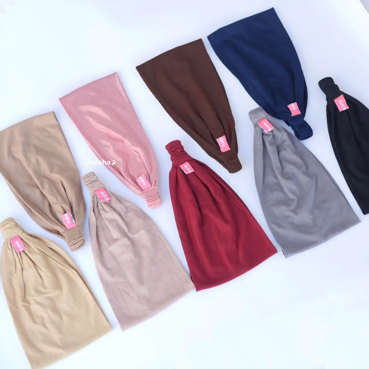 Naisha Official Ciput Jersey Premium Inner Jilbab Karet Kerudung Karet Kerudung Instan Wanita Dewasa