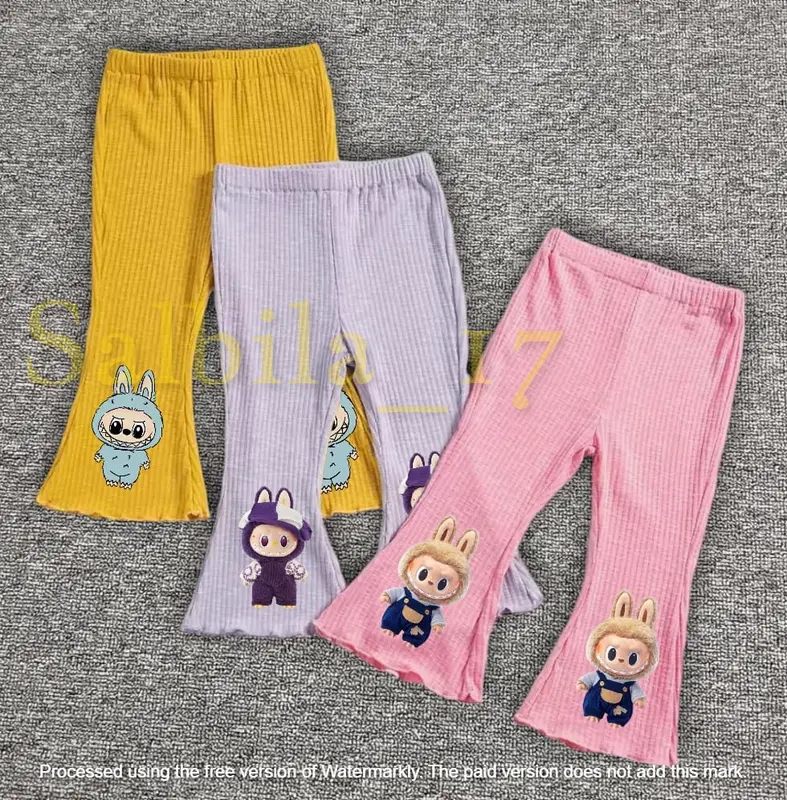 3 Pcs Celana Cutbray Karakter Anak perempuan Usia 1-10 Tahun Pakaian Bawahan Anak Perempuan 3