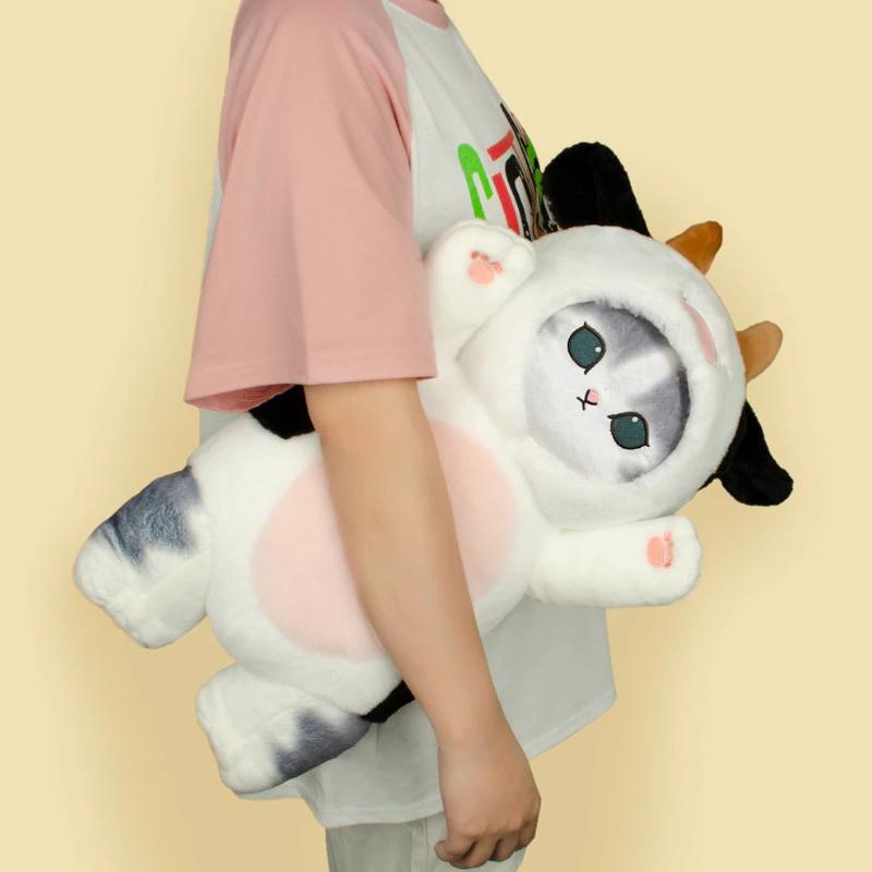 25cm Shark Cat Plush Doll Cartoon Animal Cat Plushie Pillow Kawaii Fluffy Stuffed Cushion Toy 6