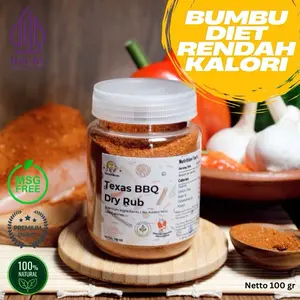 Lemonkoe Bumbu Diet Marinasi Texas BBQ Kering Healthy Dry Rub rendah kalori sehat free ongkir
