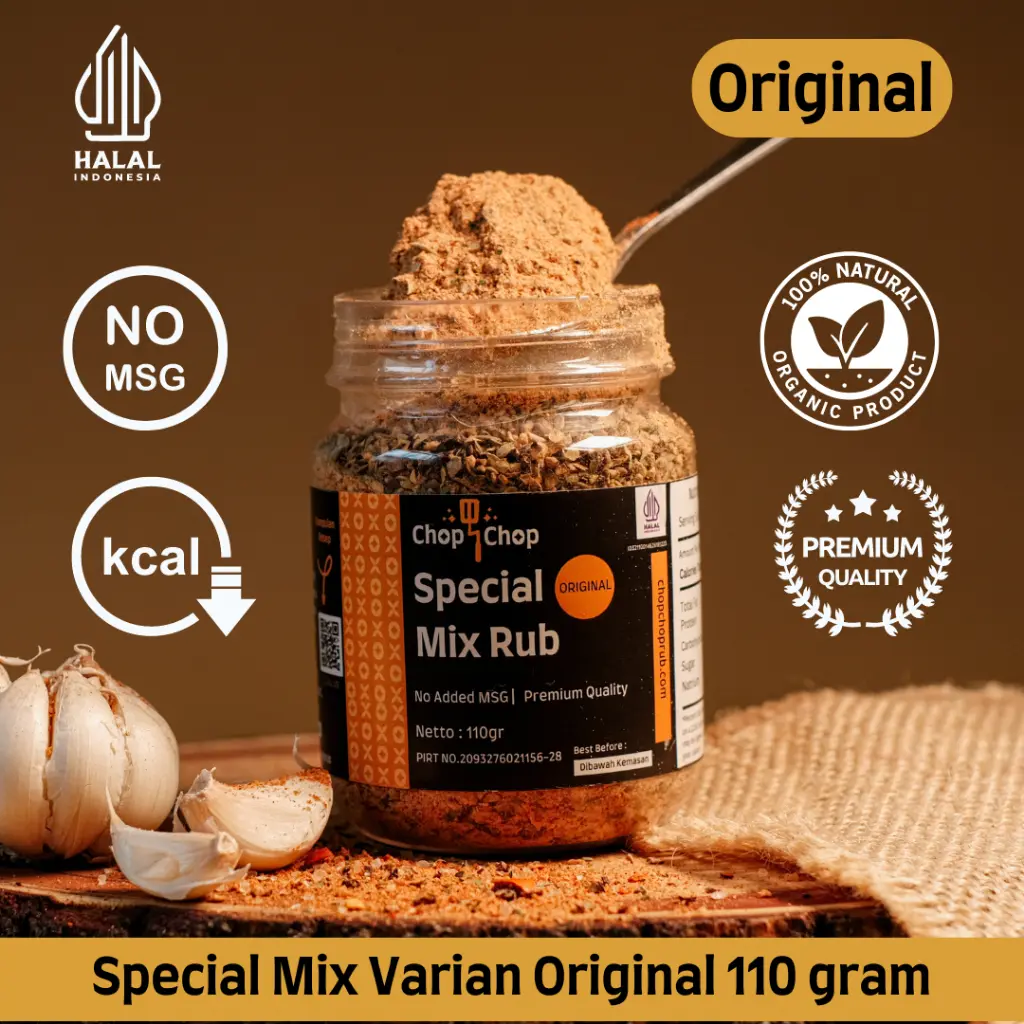 Chopchop Special Mix Rub Original Bumbu Marinasi Rendah Kalori 110gr Masakan Instan